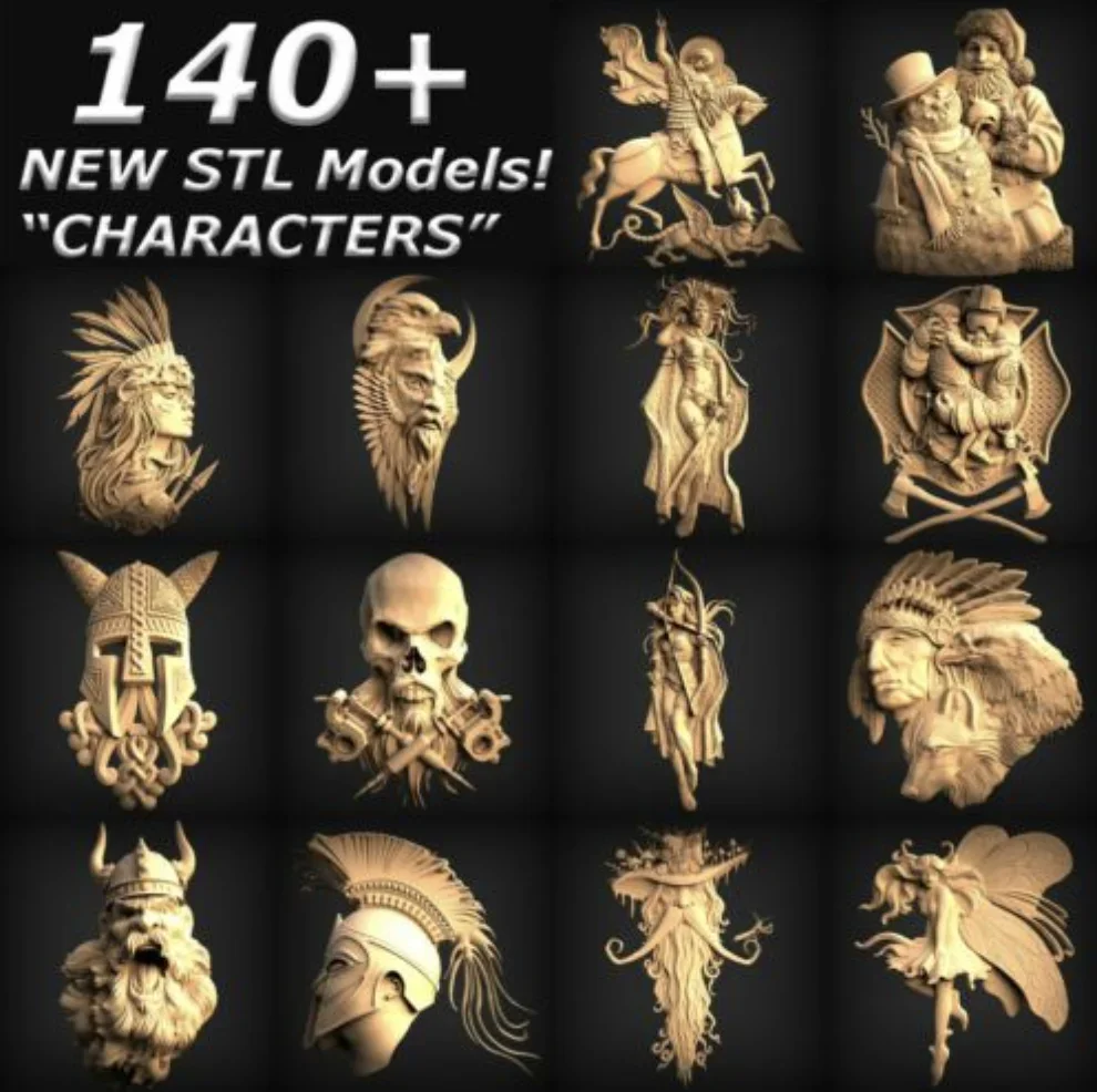Laser Engraving Software - CHARACTERS COLLECTION - More Than 140+