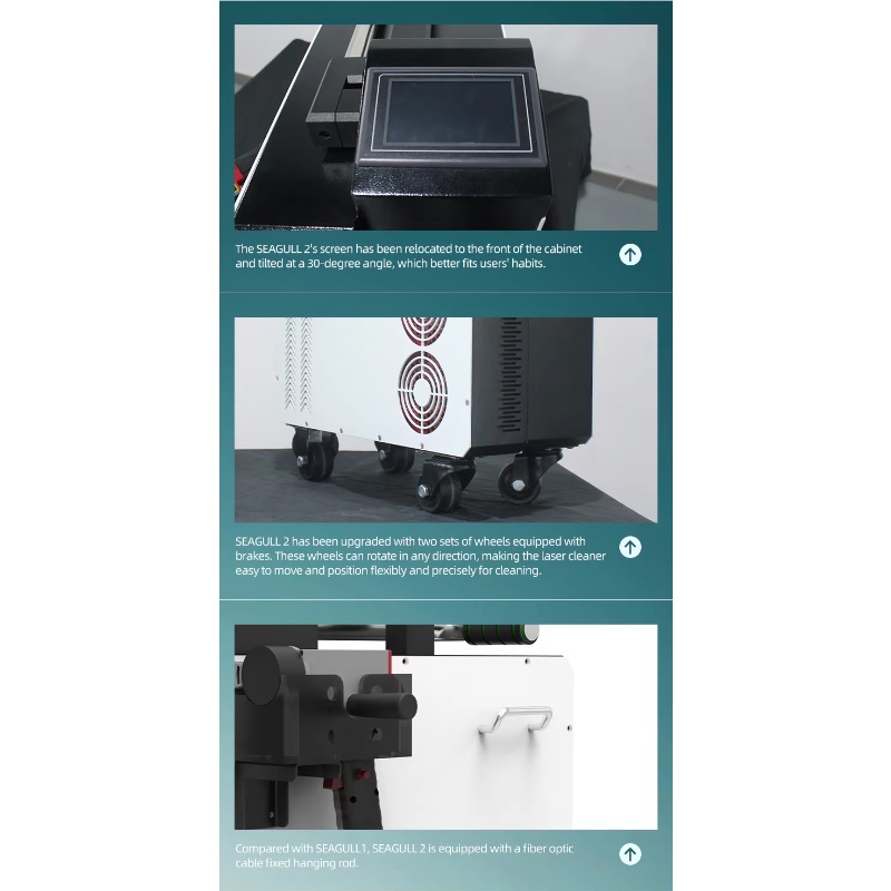 Industrial Laser Cleaning Machine - Portable Pulse Fiber 300W Laser Cleaning