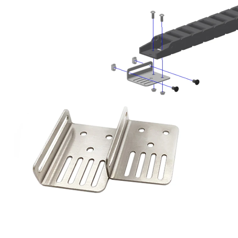 Drag Chain Cnc - 2Pcs Stainless Steel Drag Chain Bracket