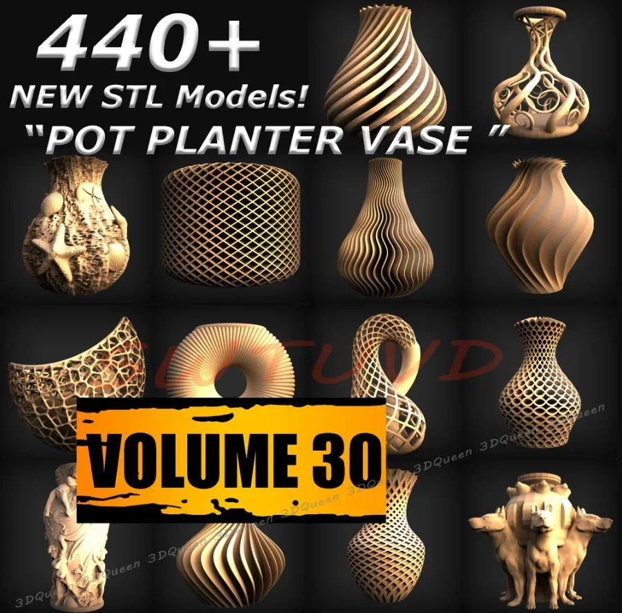 440+ Planter POT Vase STL File - Laser Engraving Software ulasan dan harga