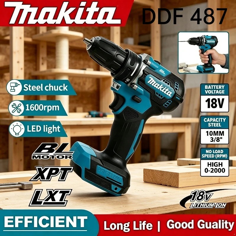 Makita DDF487 18V Brushless Co - Makita Drill Ddf484 ulasan dan harga
