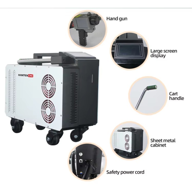 Portable Pulse Fiber 300W Lase - Industrial Laser Cleaning Machine ulasan dan harga