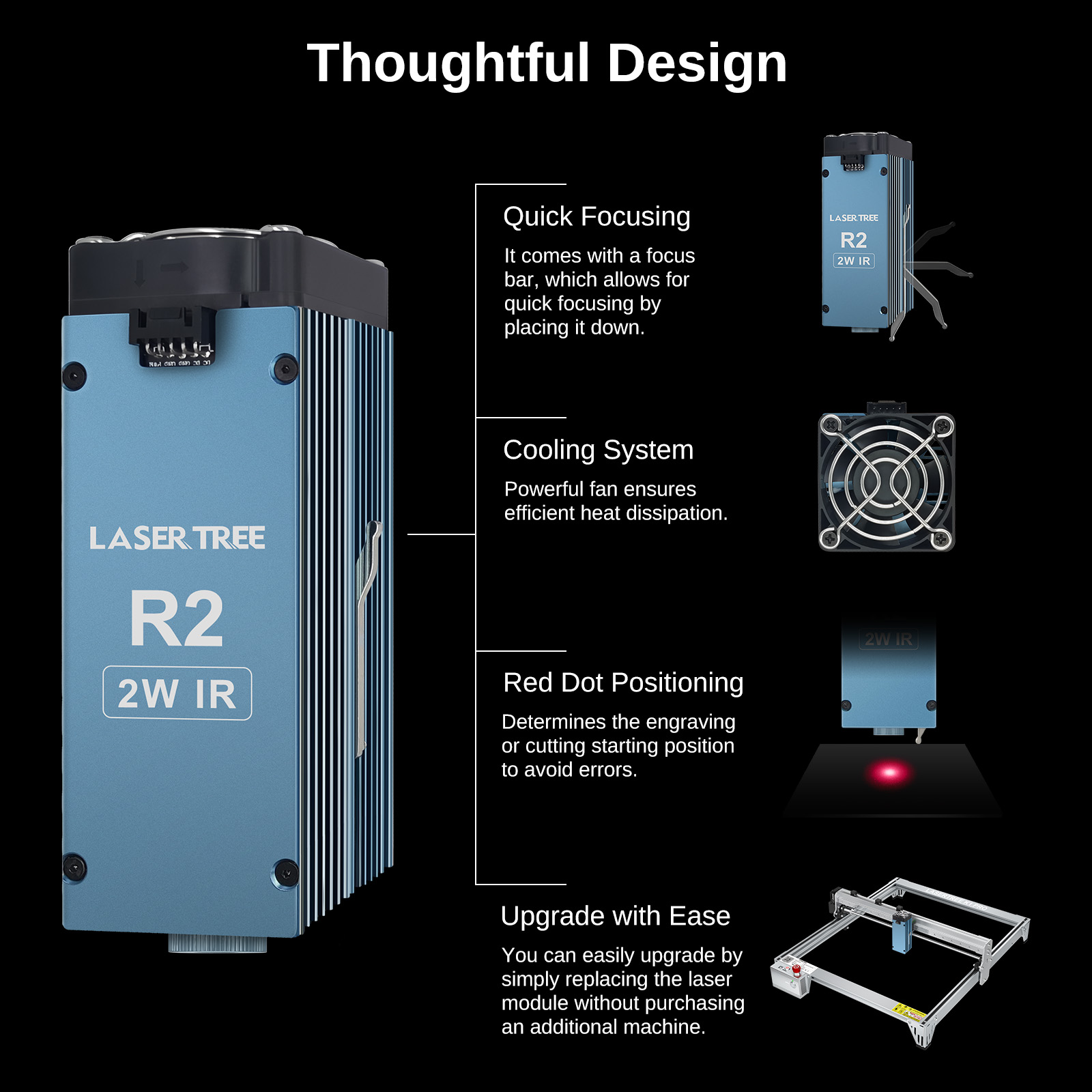 LASER TREE R2 2W 1064nm Infrar - Laser Engraving Software ulasan dan harga