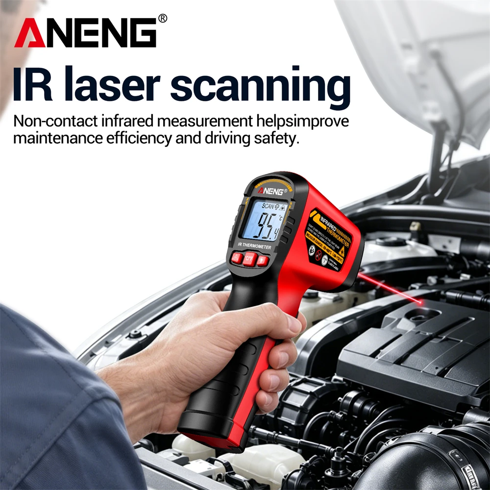 ANENG TH204 Non-contact Infrar - Industrial Laser Temperature ulasan dan harga