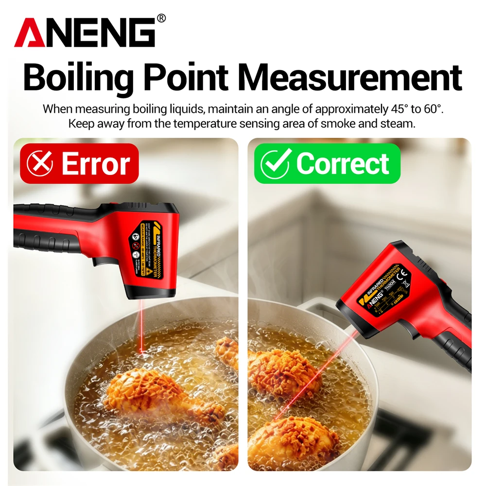 ANENG TH204 Non-contact Infrar - Industrial Laser Temperature ulasan dan harga