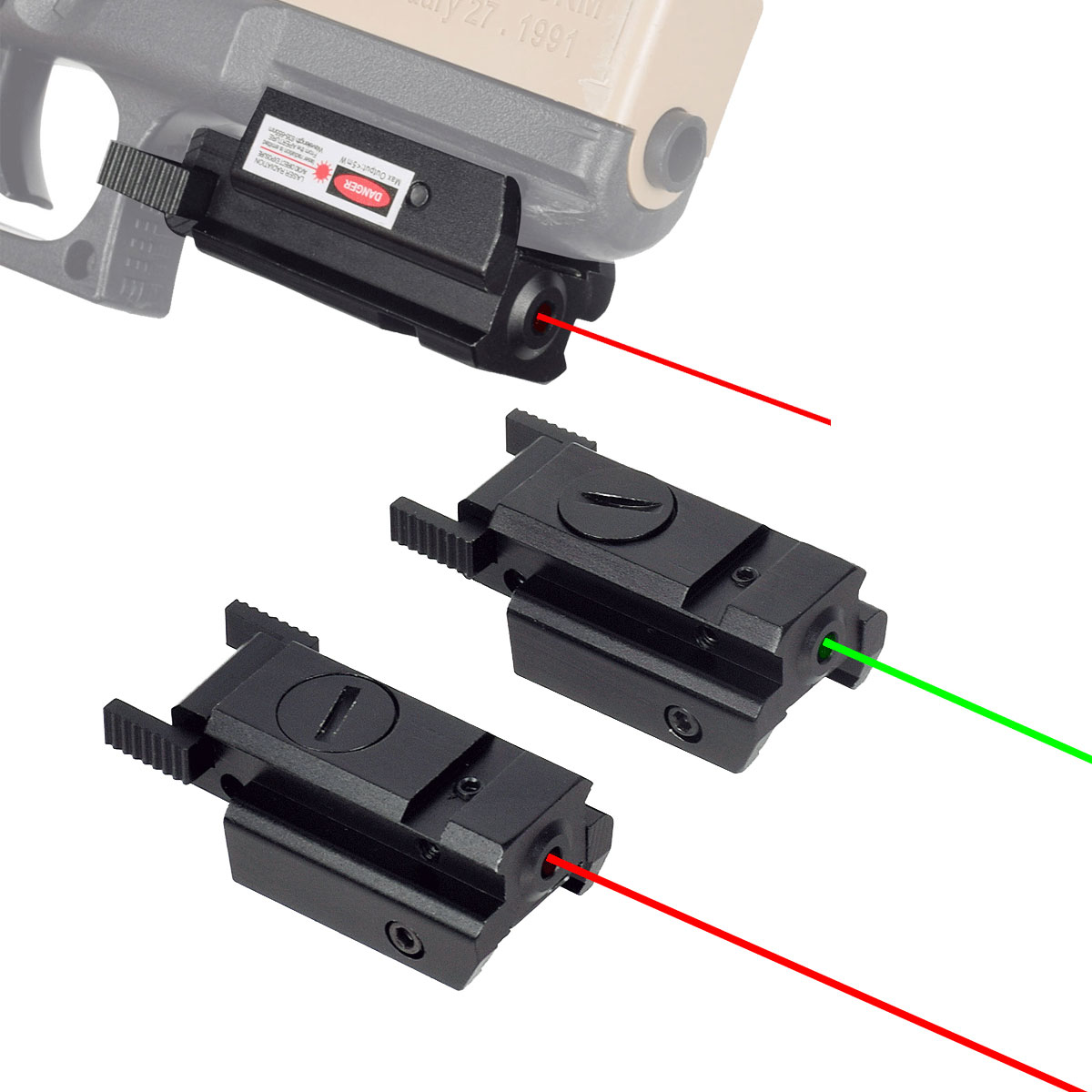 Tactical Red Green Dot Laser S - Industrial Laser Gun ulasan dan harga